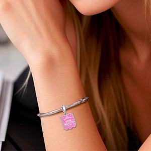 925 Silber Rosa Farbe <span class=keywords><strong>VIVA</strong></span> MEXICO Sombrero Hut Papel Picado Bead Fit Original Pan Charm Armband für die Herstellung von Frauen Fine Jewelry - Product Image 4