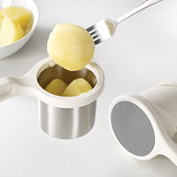 Presse-agrumes manuel en acier inoxydable, écologique, multifonctionnel, outil de cuisine, hélice ergonomique, action de torsion, pour légumes