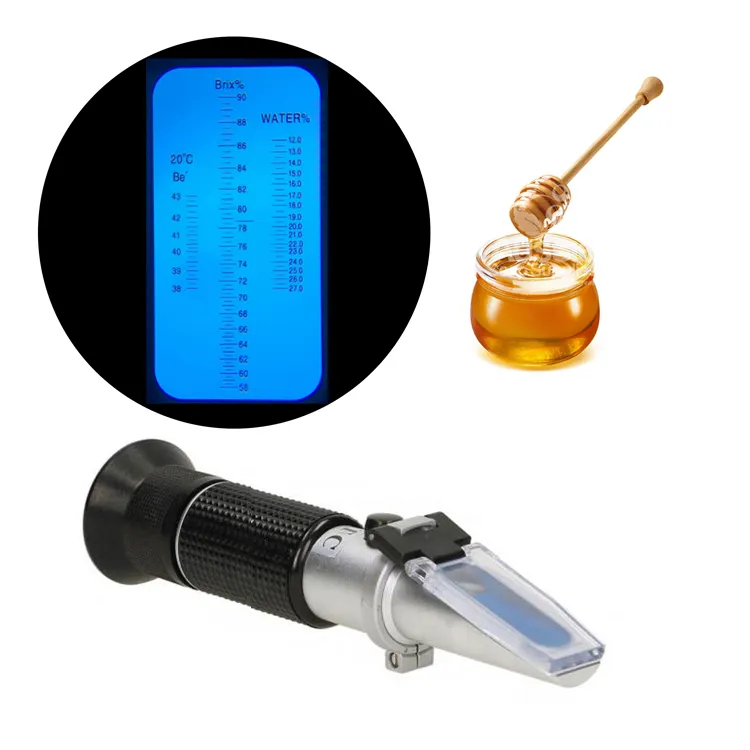 wholesale beekeeping supplies refractometer manufacturers hand refractometer for honey Pure Aluminum Styles