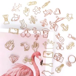 <span class=keywords><strong>Trombone</strong></span> mignon pinces à fil en métal pince d'index de fichier trombones élargis trombones en forme de métal signet pour le bureau à domicile - Product Image 4