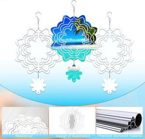 Productos en Blanco para Sublimación de Molinillos de Viento Cinéticos, Decoración de Jardín para Transferencia por Prensa de Calor, Molinillos de Viento para Sublimación de 8 Pulgadas - Product Image 6