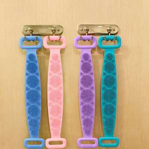Thân Thiện Với Da Mềm Silicone Cơ Thể Chà Sàn Tắm Bàn Chải Vành Đai Tắm Cho Trở Lại Tẩy Da Chết Và Chà xát Bùn Tro Bàn Chải Tắm - Product Image 4