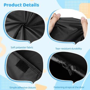 Carpa de Camping Portátil Tipo Cubo, Personalizada, Negra, Oxford, Cuadrada, de Una Sola Capa, Impermeable, Anti-UV, con Marco de Acero, para las Cuatro Estaciones - Product Image 5