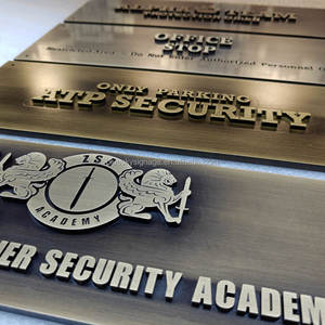 Panneau signalétique en métal gravé, <span class=keywords><strong>plaque</strong></span> de logo, enseigne commerciale, nom de marque, enseigne en métal <span class=keywords><strong>personnalisée</strong></span>, logo rétro vintage - Product Image 5