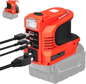 Convertisseur de puissance 220W pour batterie Milwaukes <span class=keywords><strong>18V</strong></span>, alimentation électrique, convertit DC <span class=keywords><strong>18V</strong></span> en 110V/220V, prise alimentée par batterie avec USB/Tpyc - Product Image 1