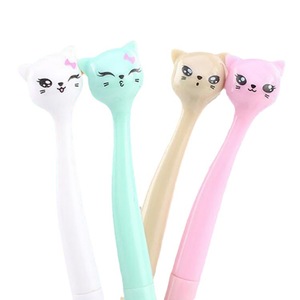 ปากกาลูกลื่นรูปแมวน่ารัก ตัวพลาสติก สีสุ่ม ใช้ในสำนักงาน โรงเรียน - Product Image 5