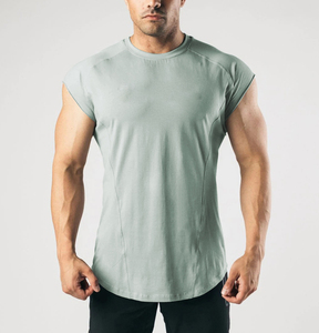 T-shirt da allenamento traspiranti e anti-umidità, dalla <span class=keywords><strong>S</strong></span> alla 3XL, personalizzabili, in misto cotone ed elastan, per palestra - Product Image 6