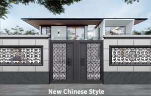 <span class=keywords><strong>Portail</strong></span> <span class=keywords><strong>Coulissant</strong></span> Moderne en Alliage d'Aluminium Écologique Thermolaqué Anti-Rouille Prix Usine pour Villas, Hôtels, Jardins - Garantie 5 Ans - Product Image 2