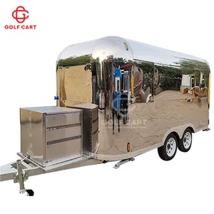 Airstream di động Trailer bánh pizza thực phẩm xe tải Trailer với đầy đủ nhà bếp được trang bị Nhà hàng để bán