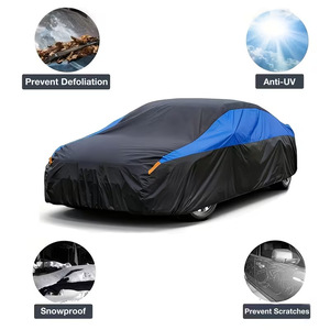 Housse de voiture SUV universelle imperméable au design tendance, en tissu Oxford 210D, personnalisable, couverture intégrale extérieure, protection UV 95% - Product Image 4