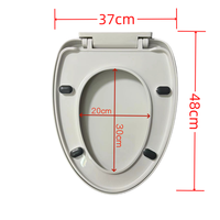 Ventes élevées Commode moderne pp housse de siège de toilette pas cher wc vente en gros adulte couvercle de siège de toilette en plastique