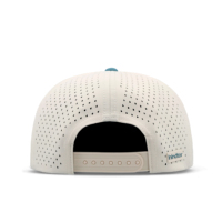 Casquette à visière plate à 5 panneaux, style Merlin imperméable, avec logo personnalisé, panneaux perforés découpés au laser, casquette de baseball à fermeture snapback