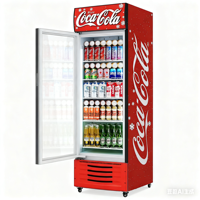 Réfrigérateur Commercial Vitré pour Bar, Refroidisseur de Boissons à Air, Acier Inoxydable, Classe Énergétique 5 Étoiles, Verrouillage de Porte