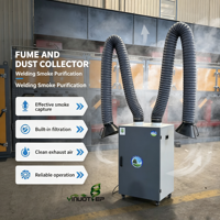 Purificateur de fumée à double bras 2,2 kW, directement de l'usine, pour la fabrication manuelle