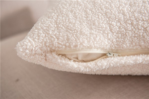 Cojines decorativos para el hogar modernos cuadrados 45X45CM <span class=keywords><strong>funda</strong></span> de cojín de piel sintética de oso de peluche suave - Product Image 4