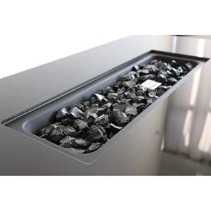 Db Modern - Chimenea Rectangular de 43 Pulgadas de Acero Inoxidable para Exteriores, con Combustible de Bioetanol, Ecológica, Independiente - Product Image 6