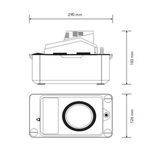Centrifugal Dehumidifier Pump 290x188x126 Mm Engineering Plastics Electric For Replace Repair - Product Image 1