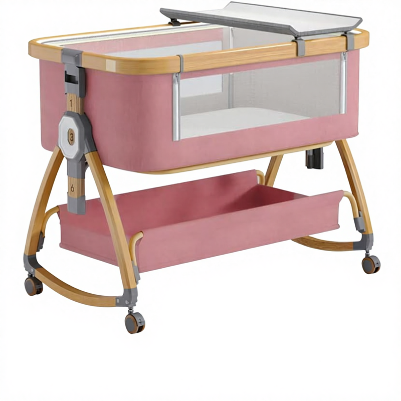 Baby Bedside Bassinet Crib Portable Aluminum
