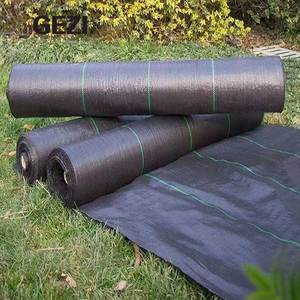 Toile <span class=keywords><strong>géotextile</strong></span> noire en plastique <span class=keywords><strong>anti</strong></span>-mauvaises herbes, tissée ou non tissée, perméable et imperméable, 1,8 m, 5 m, 30 m, 100 m, 200 m, 1 mètre - Product Image 4