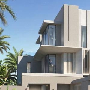 บ้านวิลล่าโครงเหล็กสำเร็จรูปหรูหรา Deep Blue Smart House พร้อมมาตรฐาน AS/NZS, ICC-ES, EN1090 บ้านวิลล่า 4 ห้องนอน-F2 โครงเหล็ก - Product Image 2