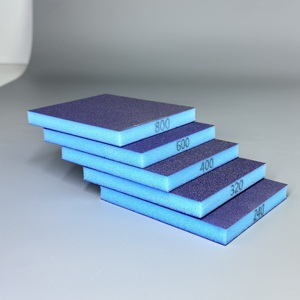 Bloc de ponçage <span class=keywords><strong>éponge</strong></span> double face haute flexibilité pour <span class=keywords><strong>carrosserie</strong></span> automobile, idéal pour la réparation des bosses et la finition des surfaces courbes - Product Image 6