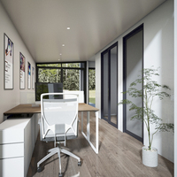 Maison modulaire préfabriquée extensible en kit, conteneur de 20 pieds, maison extensible