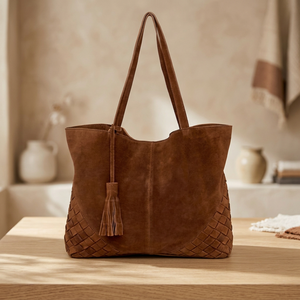 Pochette pour femme en cuir véritable de style occidental, fermeture éclair, capacité 1L, légère, imperméable, sangle amovible, BS INTERNATIONAL - Product Image 5