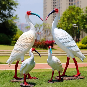 Custom Fiberglass Bird Sculpture Life Size Eagle Dove Owl Swan Ostrich Animal Statue for Garden Park Decoration - Product Image 2