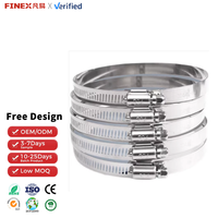 Collier de serrage et de fixation pour tuyau d'eau en acier inoxydable, plage applicable 8mm-300mm, garantie 3 ans, usage industriel général