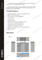 Protector Contra Sobretensiones PoE Industrial OEM/ODM de 1 Puerto 10/100M, 6KV, Montaje en Riel DIN, IP40, -40 a 75°C ℃   CE FCC para CCTV/Punto de Acceso Inalámbrico Hi-Net IPV101-6KV