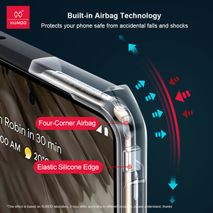 <span class=keywords><strong>XUNDD</strong></span> สำหรับ Google Pixel 7 Pro 7A 6A 6 Pro, ถุงลมนิรภัยป้องกันการหล่นผิวนอก PC + TPU ด้านหลังเลนส์ใสฝาครอบป้องกันเต็มรูปแบบ - Product Image 2