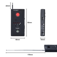 Détecteur de Signal d'objectif de caméra à balayage complet sans fil CC308 + détection de Signal d'onde Radio traceur d'appareil WiFi RF GSM