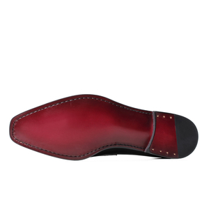 Mocasines de Hombre de Lujo con Patrón de Cocodrilo en Degradado Verde y Negro, Zapatos de Vestir de Cuero Premium, Zapatos Tradicionales Árabes Thobe Sin Cordones - Product Image 4