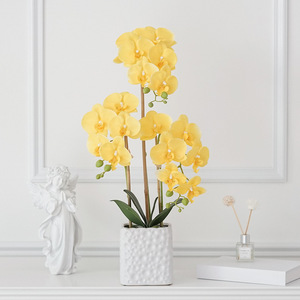 Fleurs artificielles <span class=keywords><strong>d</strong></span>'orchidée réalistes de haute qualité pour les <span class=keywords><strong>d</strong></span>écorations de mariage à la maison Techniques faites à la main Graduation de <span class=keywords><strong>prix</strong></span> favorable - Product Image 5