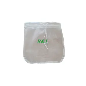 Kantong Susu Kacang Katun Organik Food Grade 12X12 Inci, Kantong Filter Katun PE PP Nilon