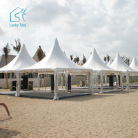 Tente Pagode à Cadre en Aluminium sur Mesure pour Événements Extérieurs, Mariages, Festivals, Pavillon de Location pour Fêtes, Simple Couche, Toutes Saisons