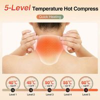 Masajeador de Cuello con Vibración y Calor 2025, Niveles de Calentamiento Ajustables, Inalámbrico, Alivia el Dolor de Hombros y Cuello, Soporte de Masaje para Cuello