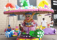Nouvelles chaises volantes sur le thème des animaux de clown pour aire de jeux pour enfants