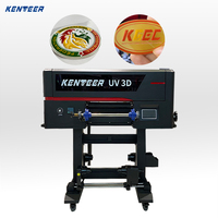 Imprimante textile UV 3D DTF Kenteer 30 cm pour badges personnalisés en TPU, solution d'impression de badges textiles UV 3D