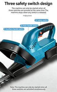 <span class=keywords><strong>Taille</strong></span>-haie sans fil portatif à double lame au lithium, lame de 20 pouces, sécateur multifonctionnel, rechargeable 21V - Product Image 2