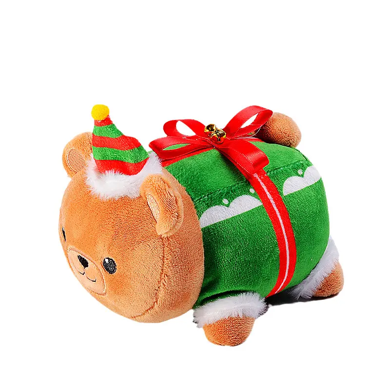 Nuovo Design morbido carino personalizzato peluche orso di natale giocattoli di peluche per regali di natale