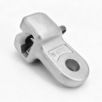 Plaque de suspension à étrier pour ligne de transmission, galvanisée à chaud, accessoire de fixation d'isolateur pour accessoires électriques