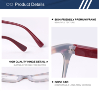 Lunettes de lecture carrées en gros pour femmes et hommes, monture PC à motifs tendance, verres transparents AC, lecteurs vintage, personnalisables OEM
