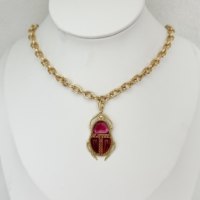 Collier Pendentif Insecte en Or Style Vintage Hip-Hop, Bijou Scarabée en Cristal et Diamant, Accessoire de Mode, Cadeau de Mariage et Fiançailles