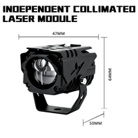 Projecteur laser JHS OEM Owl Cannon Moto Pod, phare antibrouillard à 1 lentille, éclairage auxiliaire de conduite, mini projecteur bi-LED, projecteur pour moto