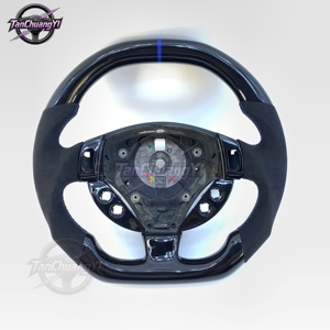 Volante de Fibra de Carbono con Línea Azul para Quattroporte/GranSport 2003-2012 - Product Image 1