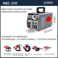 Nouvelle soudeuse à bâtonnets portable 220V 30A 250A de sortie pour l'acier, machine de soudage à l'arc industrielle DIY, soudeuse électrique portable 220V
