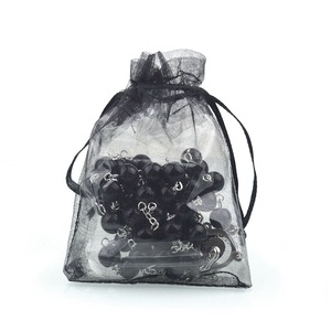 <span class=keywords><strong>Rosario</strong></span> Cattolico con Perle di Vetro Bianche e Nere da 8mm, Multicolore, con Immagine della Vergine Maria e Sacchetto - Product Image 1