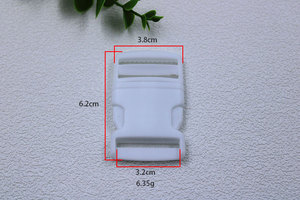 Hebillas laterales de liberación rápida de plástico ajustable blanco, cinturón de seguridad para Mochila deportiva, hebilla de sujeción de resorte giratoria para equipaje - Product Image 3