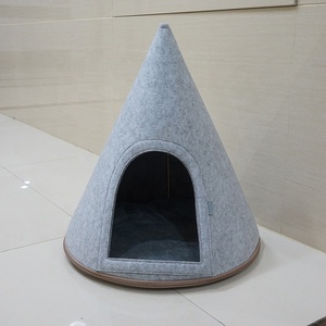 <span class=keywords><strong>Casa</strong></span> plegable <span class=keywords><strong>para</strong></span> mascotas, tienda <span class=keywords><strong>tipi</strong></span> de fieltro grueso <span class=keywords><strong>para</strong></span> <span class=keywords><strong>gatos</strong></span> y perros, gran oferta, 2021 - Product Image 3